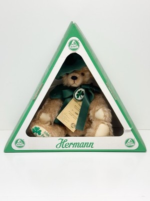 NOS Vintage HERMANN Coburg MOHAIR IRISH PADDY BEAR 11'' Tall Pluschtiere Teddy