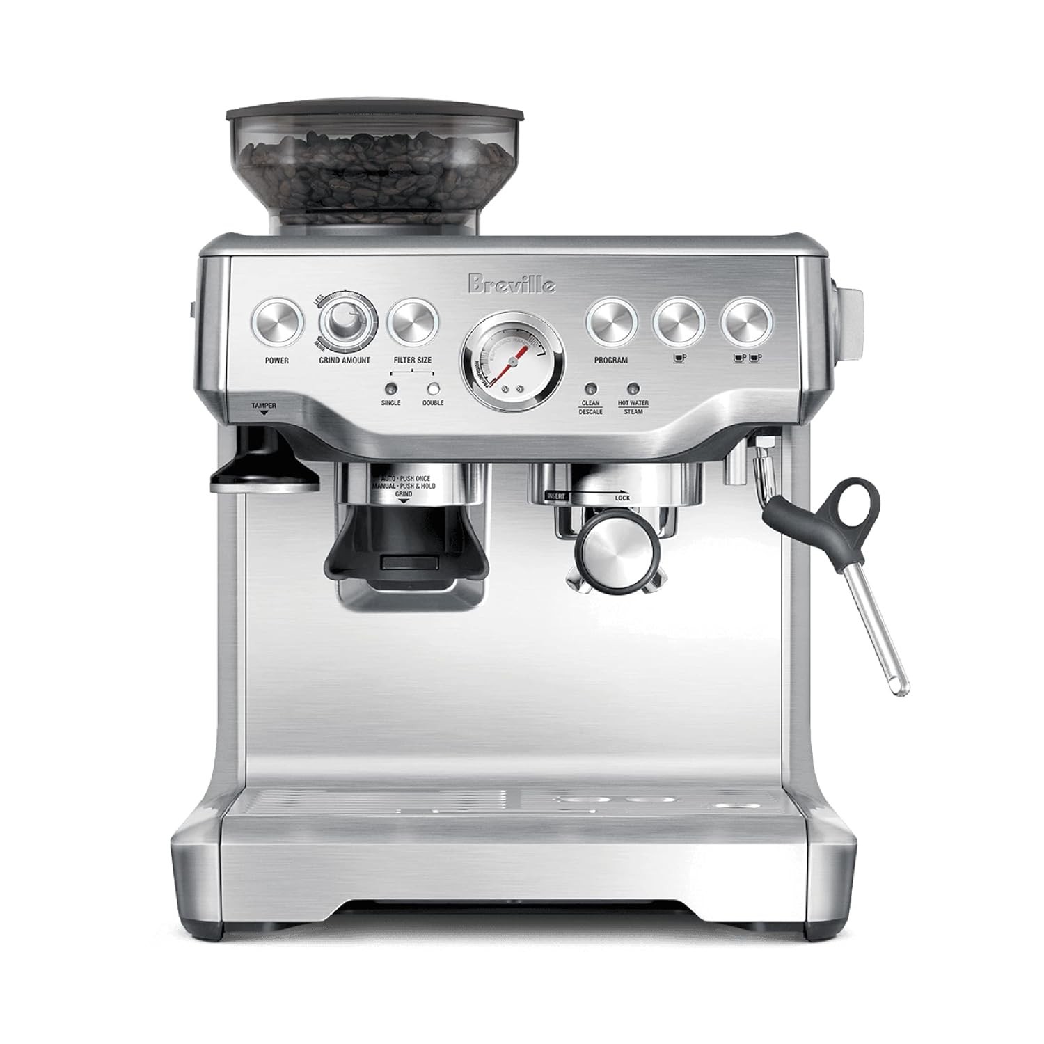 Breville Barista Express Espresso Machine BES870XL, Brushed 