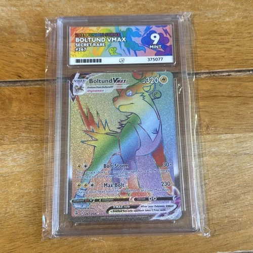 ACE 9 Boltund VMAX 267/264 Pokemon TCG - SWSH Fusion Strike Rainbow