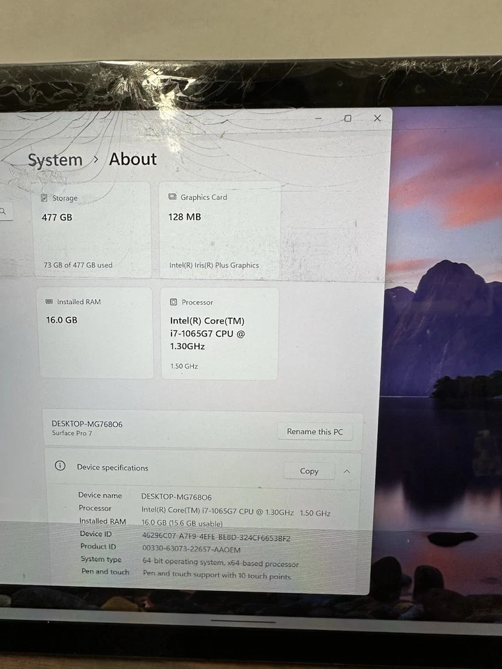 Microsoft Surface Pro 7+ | Intel i7-1065G7 | 16GB RAM | 512GB | Windows 11 Foto 2 de 4