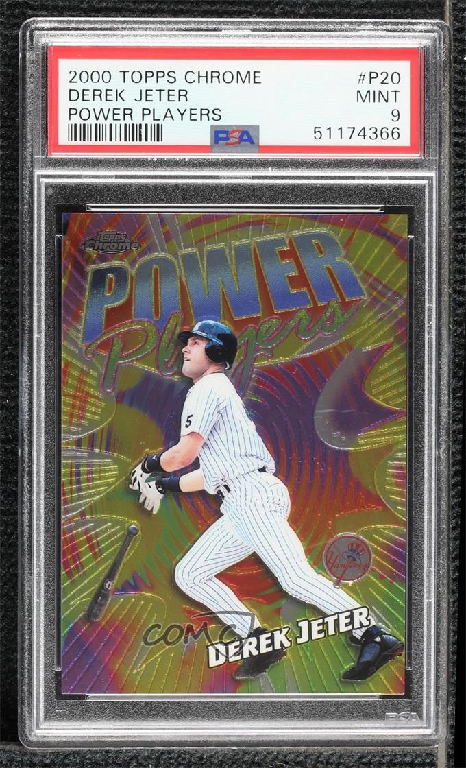 2000 Topps Chrome Power Players Derek Jeter #P20 PSA 9 MINT HOF yf1