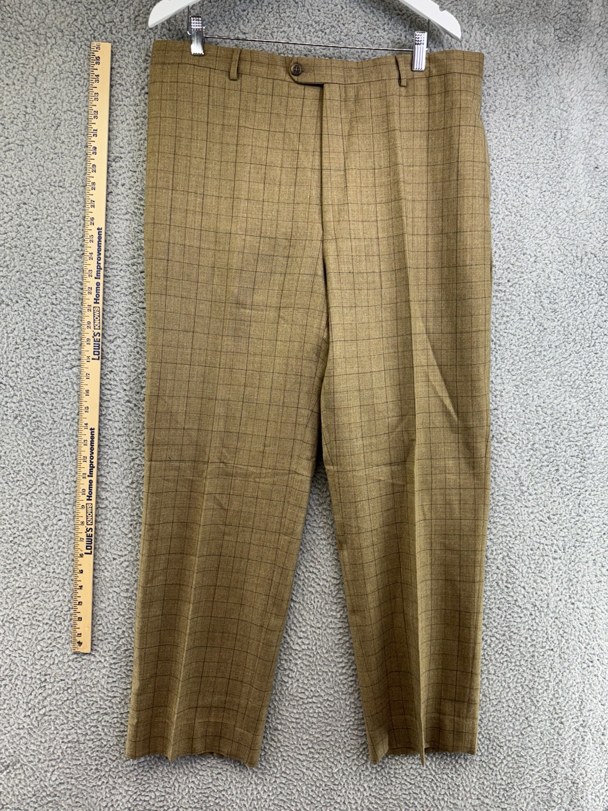 Burberry London Brown Plaid Pants Men’s Size 38in Waist POG
