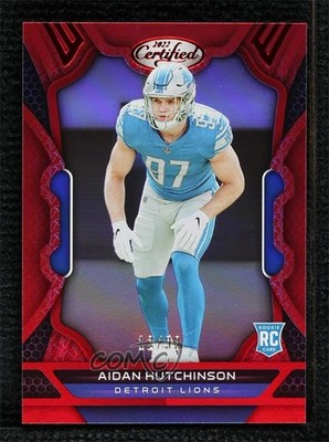 2022 Certified Rookies Mirror Red 12/99 Aidan Hutchinson #120 Rookie RC 8uc