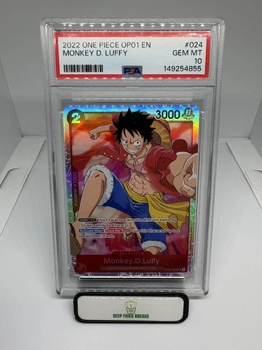 2022 ONE PIECE OP01-ROMANCE DAWN #024 MONKEY D. LUFFY PSA 10 GEM MINT