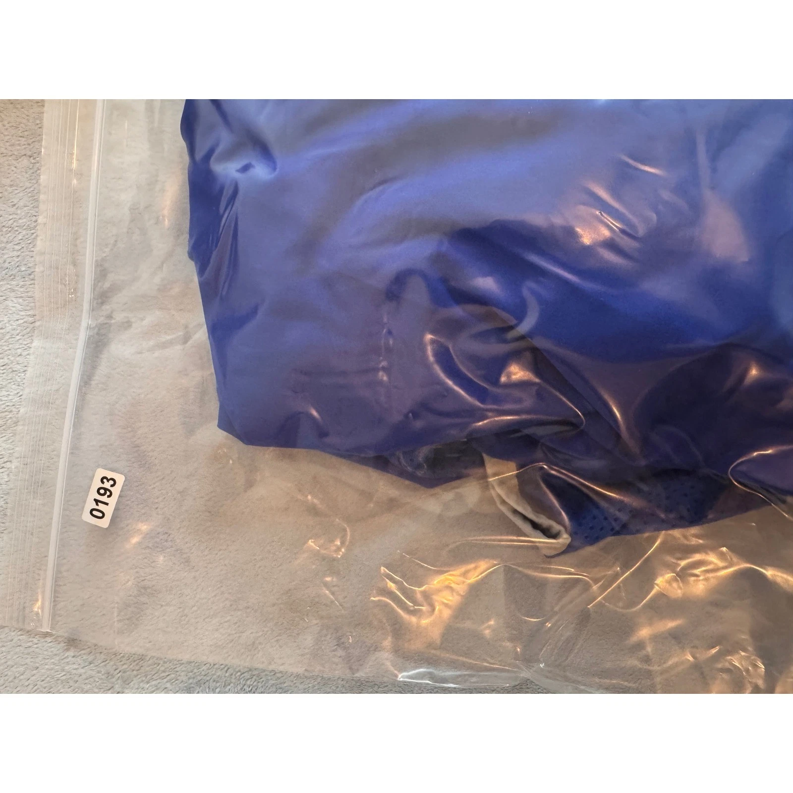 Easton Windbreaker Jacket Mens Large Blue Good Quarter Zip Mesh Performance - product detail image 7