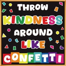 Classroom Bulletin Board Decoration Set Wall Door Decor Throw Kindness Wall