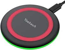 Wireless charging pad for smartphones.