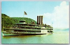 Hudson River Day Line Steamer Robert Fulton West Nyack New York Postcard PC101