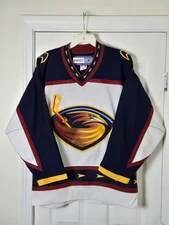 Vintage Atlanta Thrashers Authentic CCM Center Ice Away Jersey Men's Size 48
