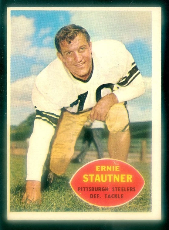 1960 TOPPS #101 ERNIE STAUTNER VG(CREASE)