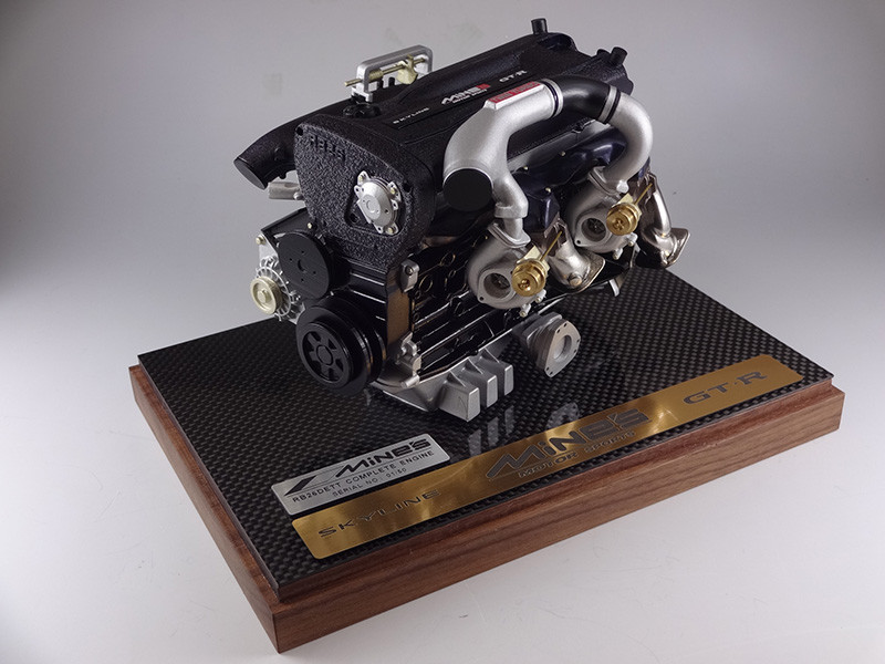 NISSAN SKYLINE GTR R32 MINE'S RB26DETT TURBO ENGINE 1/6
