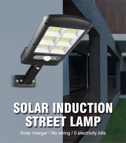 2 PEZZI FARETTI PER ESTERNO LAMPIONI DA GIARDINO GARAGE 120 LED FARO LUCE SOLARE - Foto 11 di 12