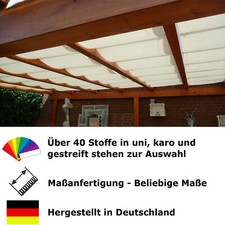 Seilspannmarkise, Terrassenüberdachung, Pergola nach Maß inkl. Montagekit Dralon