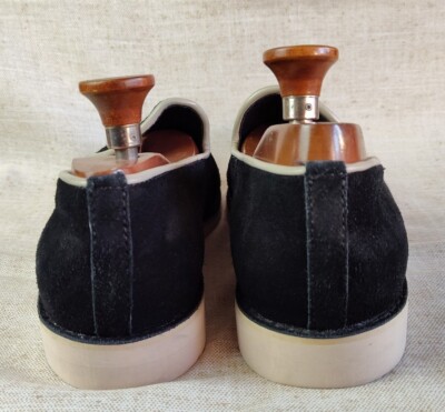 Bugatchi black suede leather loafers 10 BUGATCHI..MENS..HOMER..BLACK..SUEDE LEATHER..OXFORD..SHOES  main image 2