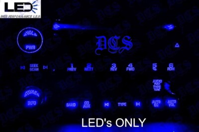 Ice Blue Radio DiY Led Upgrade Kit GM Trucks and SuV's 