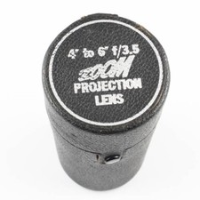 Leather Snap Lens Case for 4"-6" f/3.5 Zoom Projection Lens - Vintage