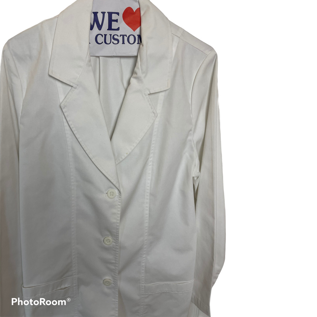 Barco White Lab Coat Nursing Long Medium Gem