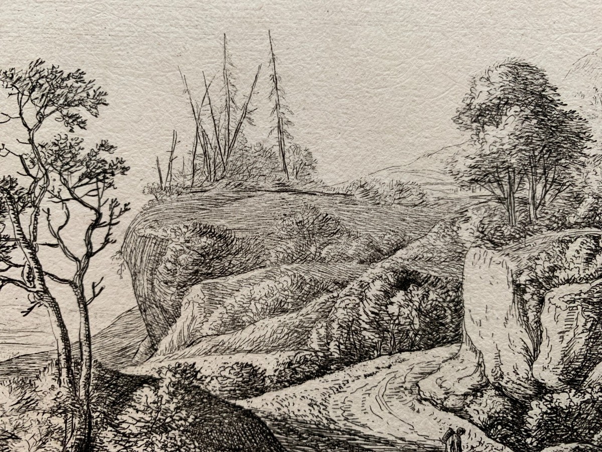 Anthonie Waterloo (17c Dutch) SIX Landscape Etchings (19th century