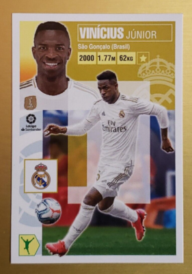 Vinicius Junior #17 Brazil Real Madrid - Panini La Liga Santander