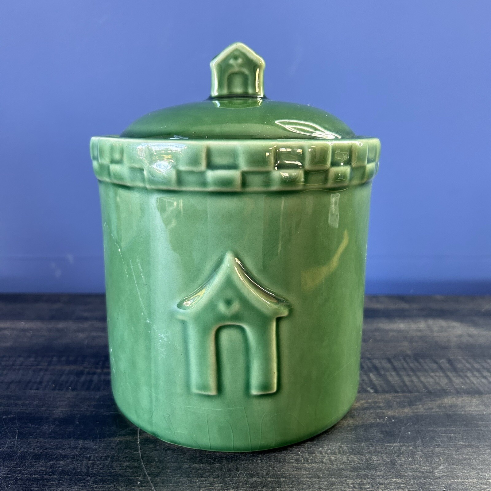 Canister Container W/ Doghouse Knob Handle **read**