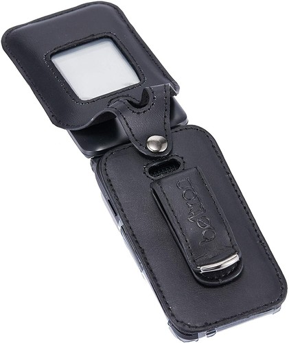 Fitted Leather Case with Belt Clip for Cricket Debut Phone U102AC - Picture 8 of 8