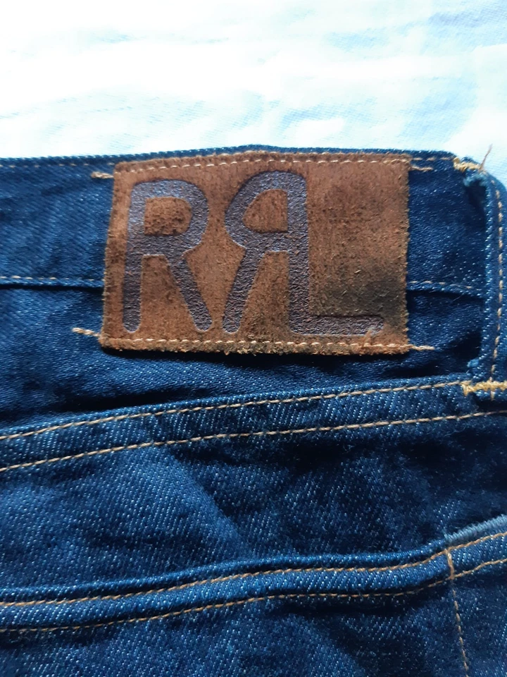 Double RL Stretch Skiny Fit Blue Selvedge Jeans Size 27 - Image 3 of 4