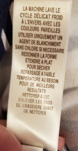 ❤❤TOMMY BAHAMA Mezcla de Algodón Halter Estilo Tirantes Top Azul Dorado Estampado Talla XL - Imagen 8 de 9