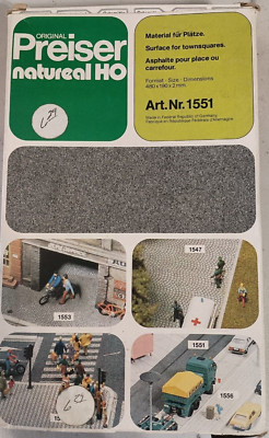 PREISER HO SCALE NATUREAL 1551 TOWNSQUARE ASPHALT SURFACE FOAM MATERIAL