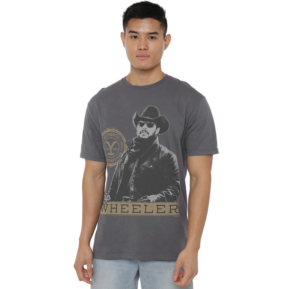 Yellowstone Rip Wheeler T-Shirt S-2XL, Charcoal