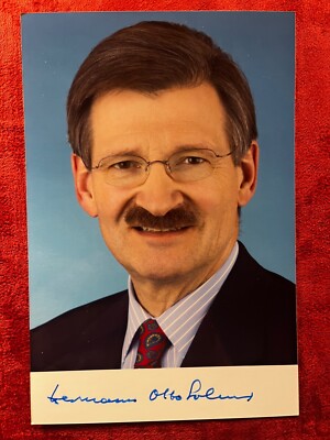 Or handsign Autogrammkarte AK ´04 Hermann Otto Solms MdB deutscher Politiker FDP