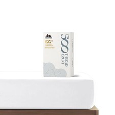 Mayfair Linen King Size Fitted Sheet Only - 100 Cotton 500 Thread Count Deep...