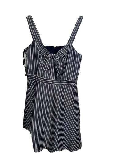 Dressbarn Blue Jean Denim Dress Cotton Sleeveless Front Button Dress Size  10 | eBay