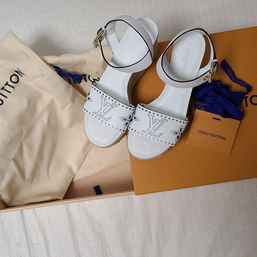 Louis Vuitton Starboard Line Sandals EU 37 White New From 