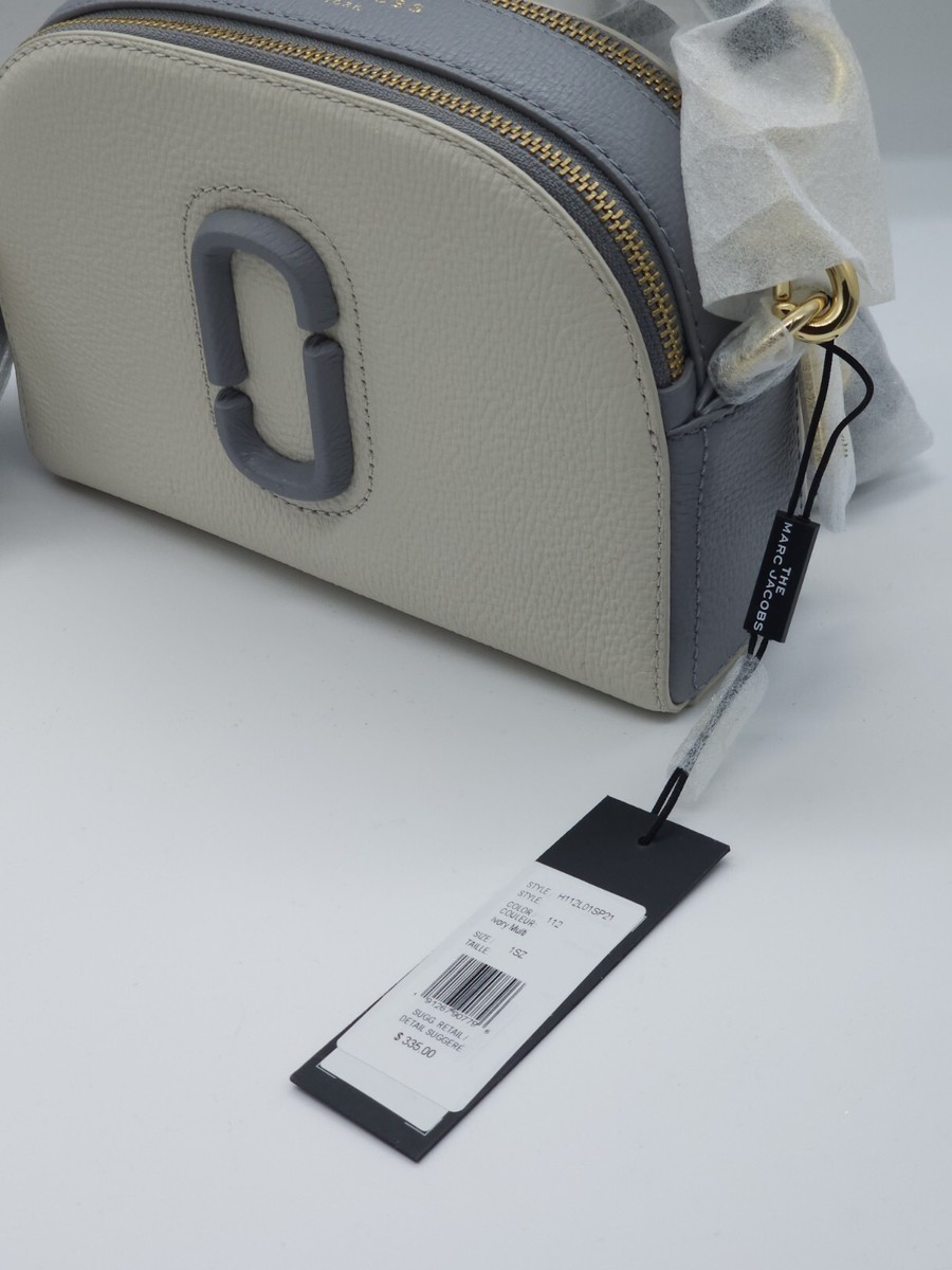 THE MARC JACOBS Shutter Leather Camera Crossbody Bag Ivory