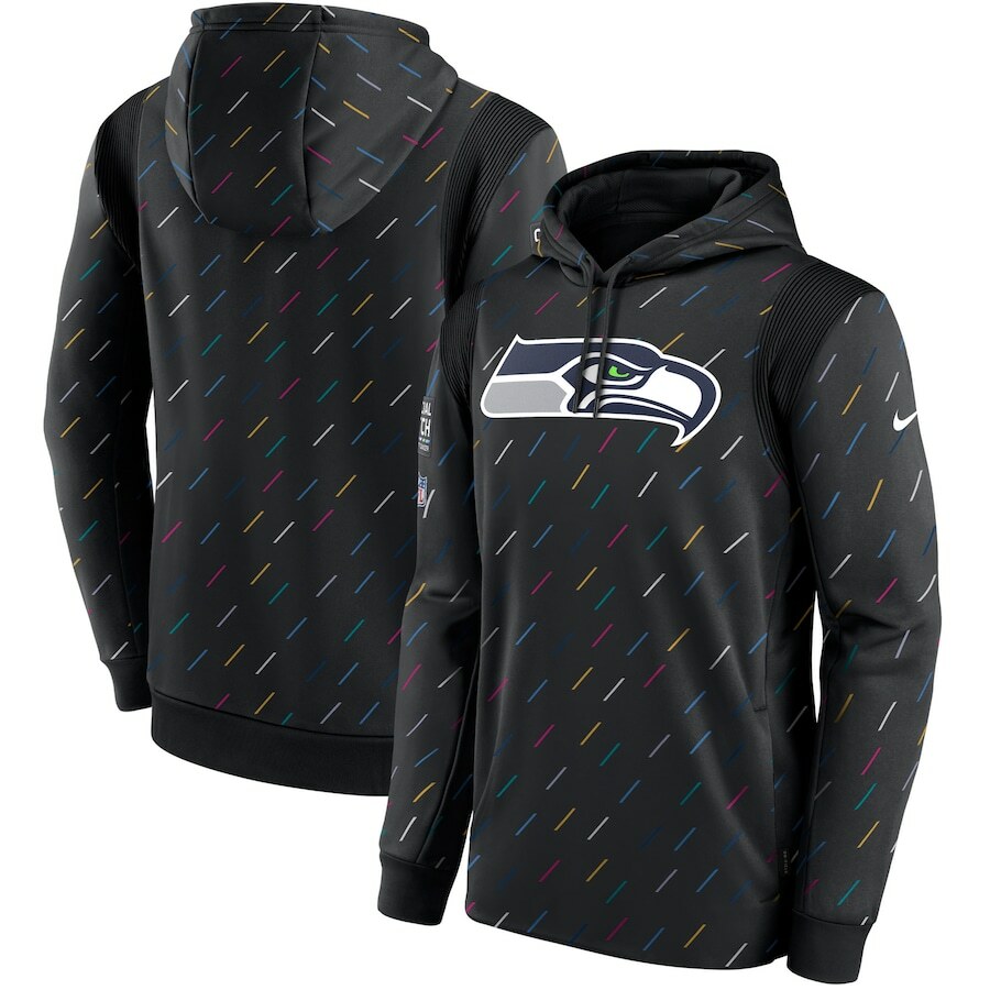 Пуловер с капюшоном Nike Mens Seattle Seahawks NFL Crucial Catch цвета древесного угля 2021 15990₽