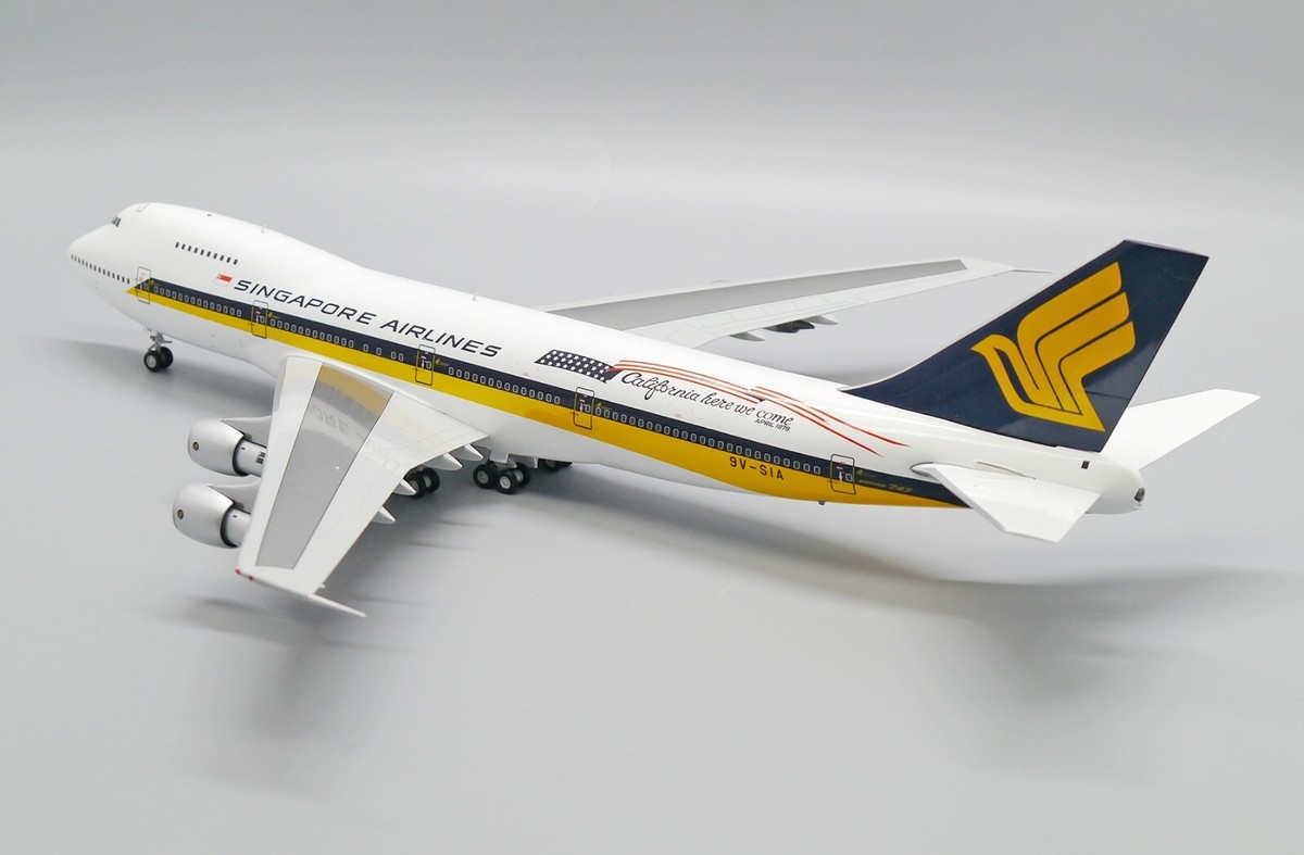JC Wings 1/400 シンガポール航空 B747-200 9V-SIA Singapore Airlines Boeing 747-200 9V-SIA California here we