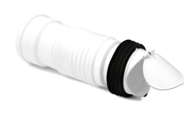 MD Technic WC Rückstauverschluss m. flexiblem Anschlussbogen Abflussklappe DN110