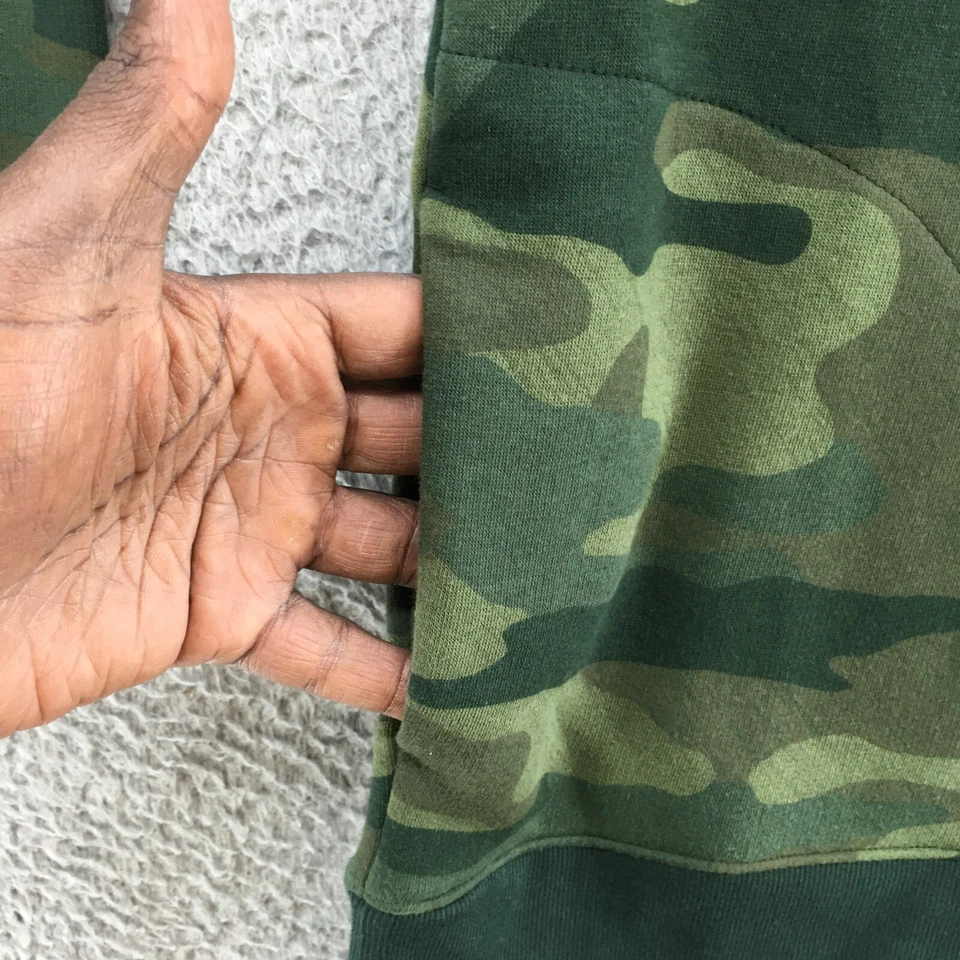 Xersion Hoodie Sweatshirts Womens PS Green Cotton Blend Camouflage Long Sleeve - Image 4 of 4