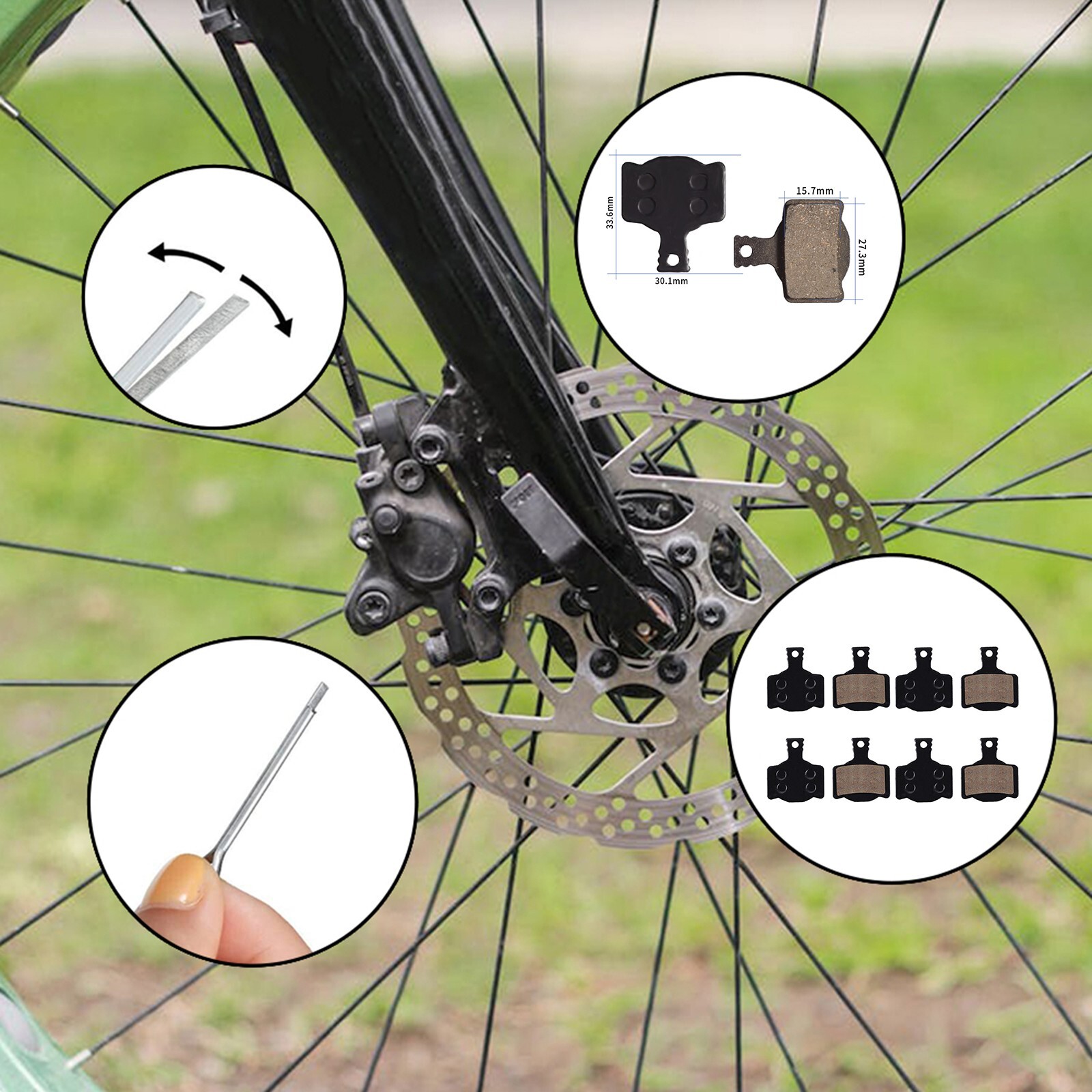 Pastiglie Freno MT2, MT4, MT6, MT8, MTS – Set 4 Pezzi In Metallo, Prestazioni Affidabili E Durature Per Bici