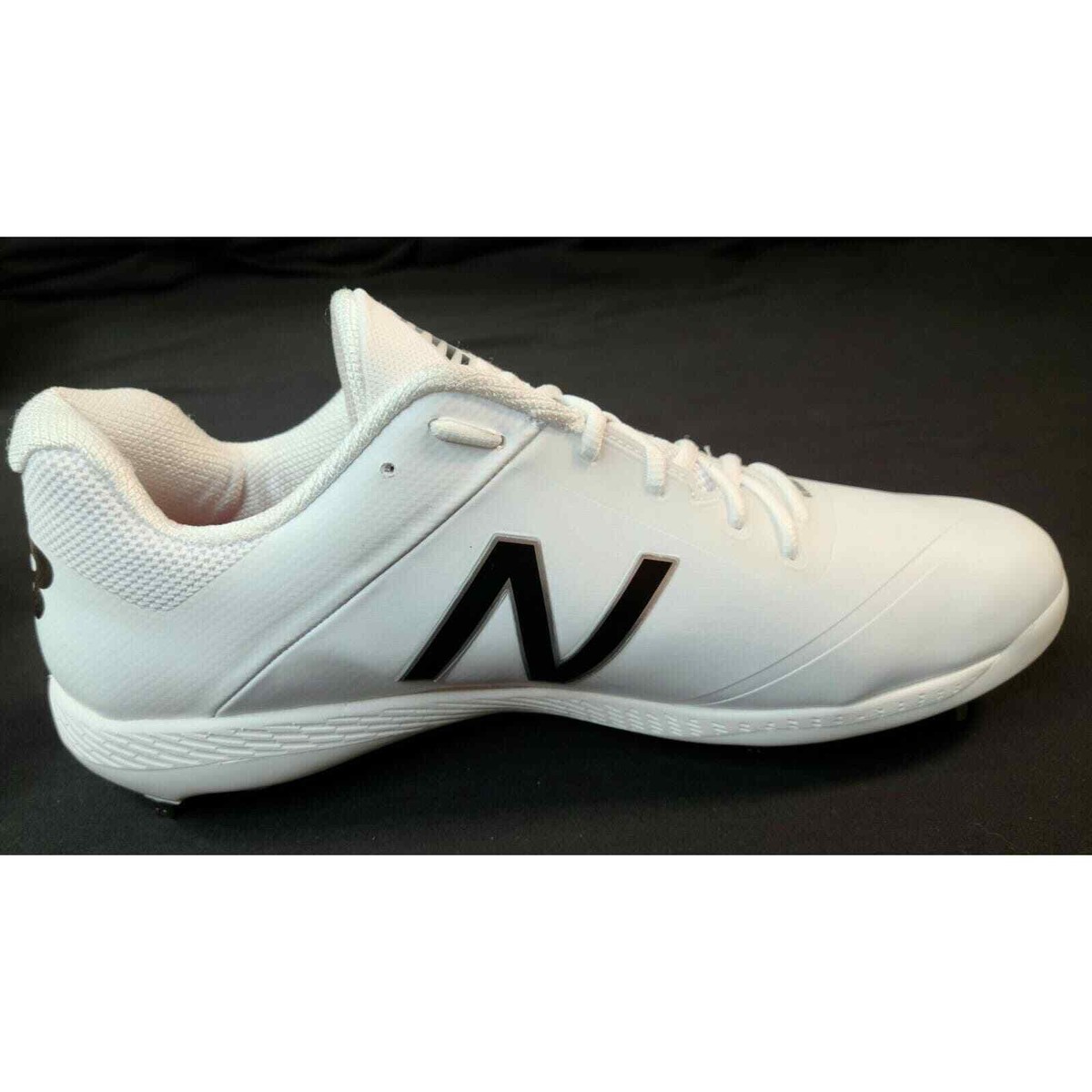 New Balance Men\'s L4040sw4 Black & White Baseball Cleats Size 16 D, New No Box Amazon.com | New Balance Men main image 4
