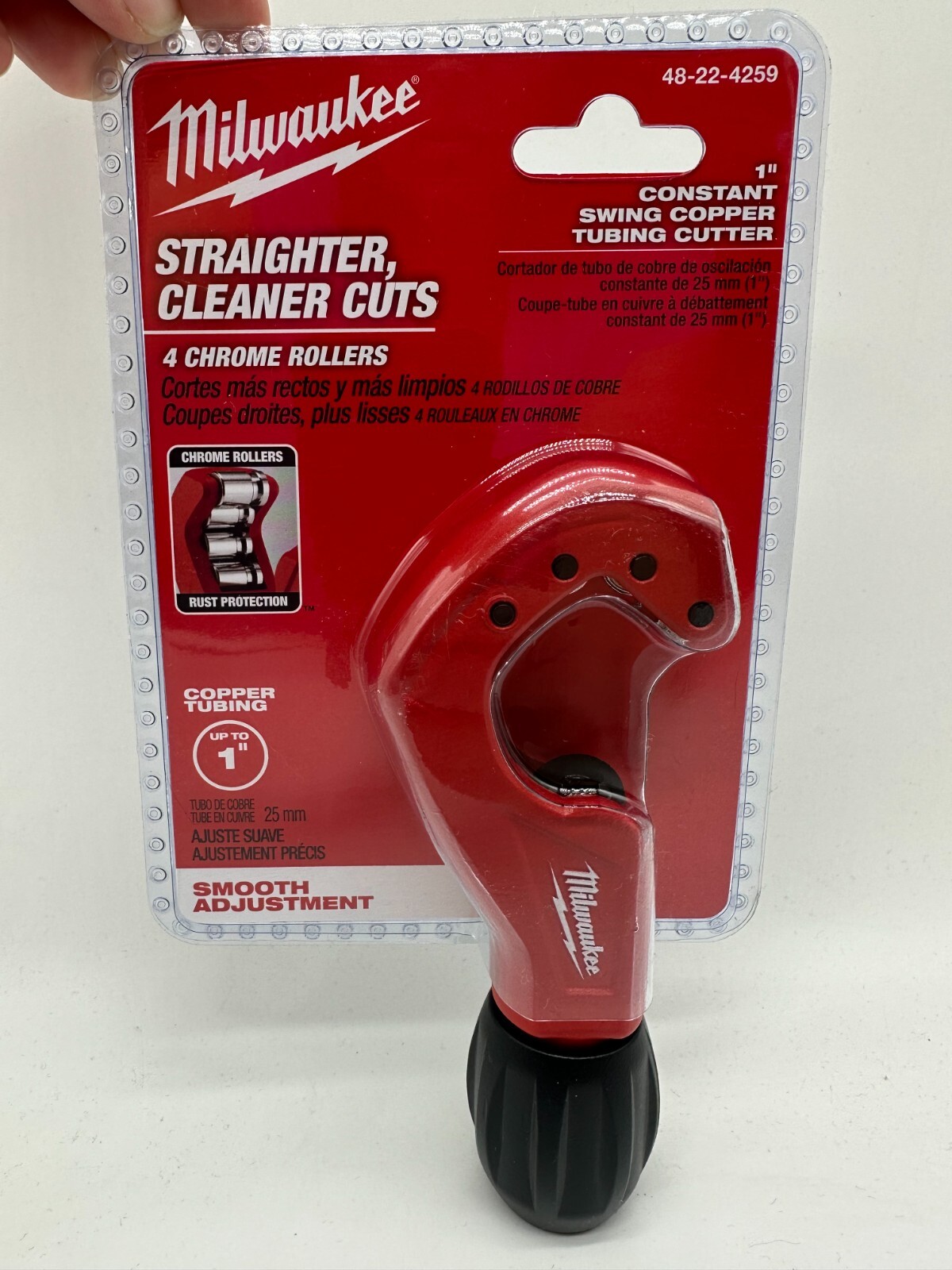 Milwaukee 1" Constant Swing Copper Tubing Cutter. Red/Black
