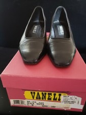 Vintage Vaneli Van Eli Size US 5  Women's Nappa Leather Pump Black BB-416 W/Box