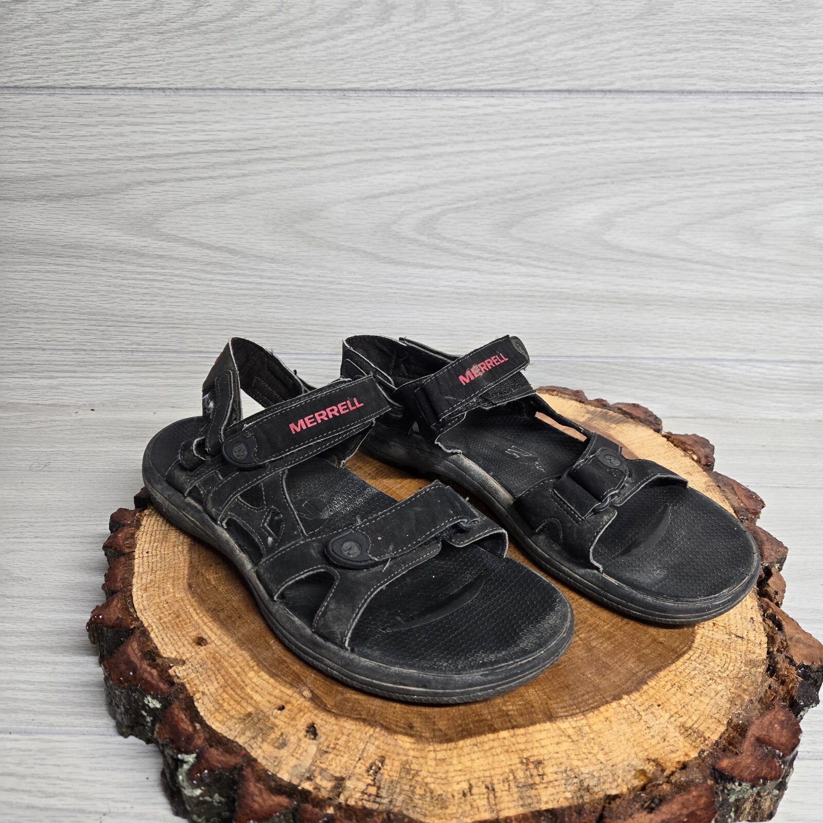 Sandali calzature Merrell Performance cinturino nero e rosso J124004C da uomo taglia 10