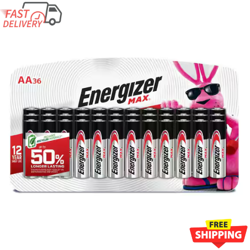 Max Aa Batteries (36-Pack), Double A Alkaline Batteries-image