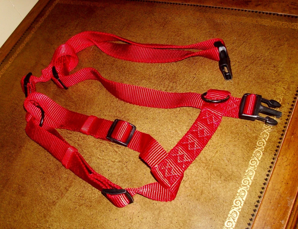 Dog Harness LARGE & Refuse Bag Holder