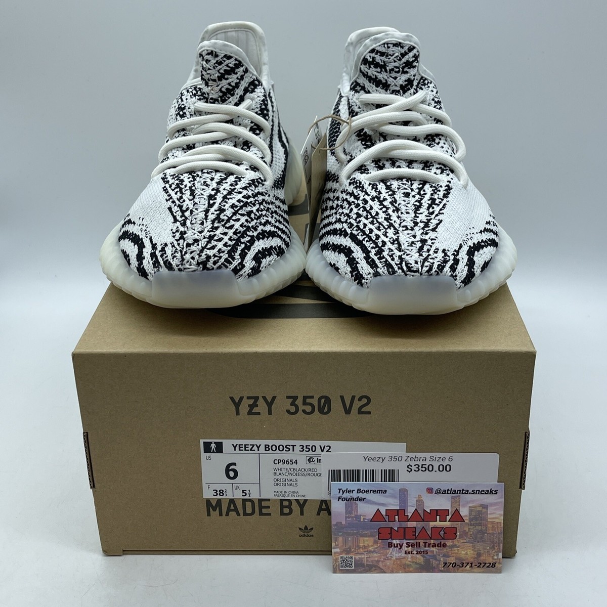 Size 6 - adidas Yeezy Boost 350 V2 Low Zebra Black White Size 6 - adidas Yeezy Boost 350 V2 Low Zebra Black White
