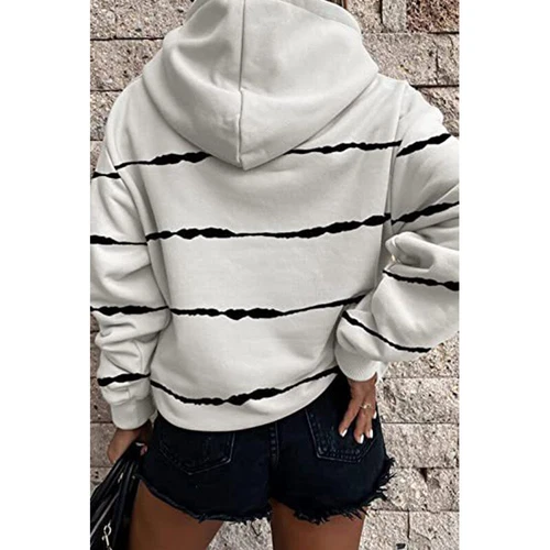 Ladies Loose Fit Long Sleeve Pullover Women Fall Warm With Pocket Hooded Tops - Picture 80 of 80