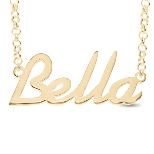 BELLA Personalised Name Necklace Rose 