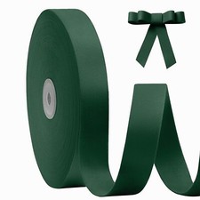 Green Velvet Ribbon Double Faced 1 Inch x 20 Yard Green Ribbon for Christmas ...