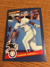 LEAF-DONRUSS BASEBALL 1986 DAMASO GARCIA AMERICAN LEAGUE OVERSIZED CARD 40